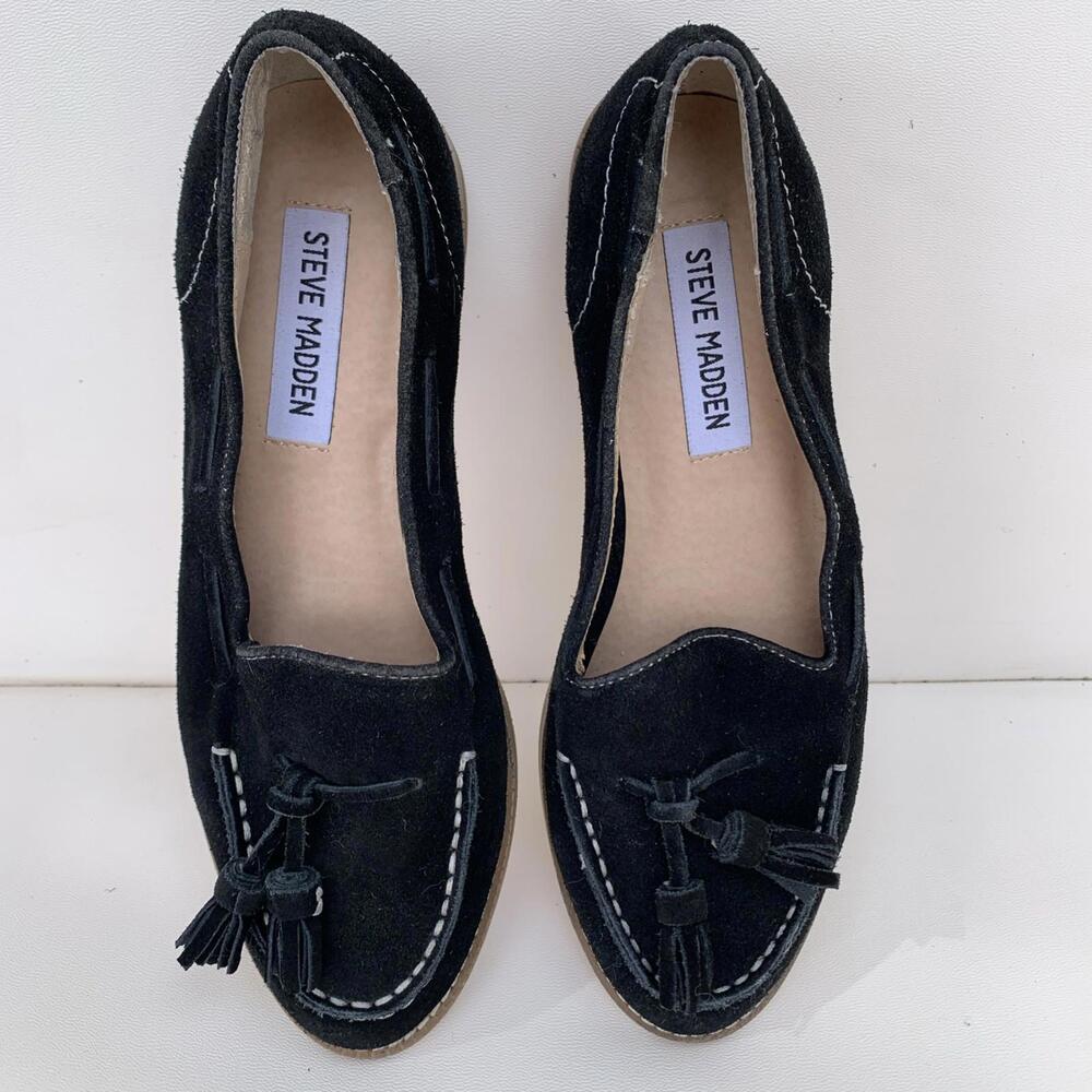 Steve Madden Drifterr Loafers Genuine Leather Flats Sz 6.5
